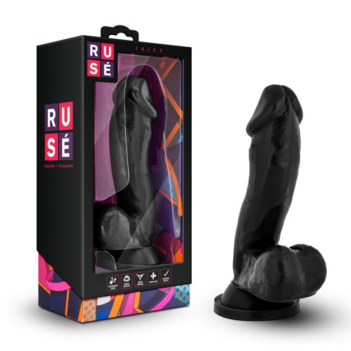 RUSE JUICY BLACK REALISTIC DILDO 2