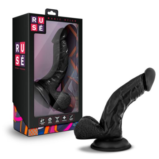 RUSE MAGIC STICK BLACK REALISTIC DILDO 2