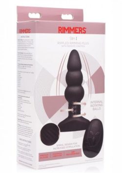 Rimmers Slim I Rippled Rimming Plug with Remote Main