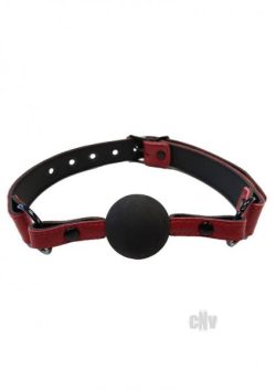 Rouge Anaconda Ball Gag Burgundy Black Main