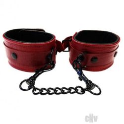 Rouge Anaconda Leather Wrist Cuff Burgundy Black Main