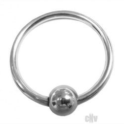 Rouge Stainless Steel Glans Ring With Ball