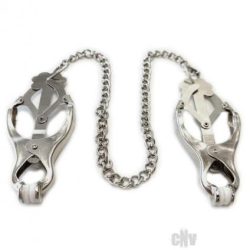 Rouge Steel Butterfly Nipple Clamps Silver