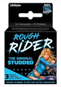 Rough Rider Studded Condom 3 Pack Main