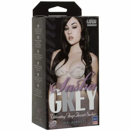 SASHA GERY VIBRATING DEEP THROAT STROKER back