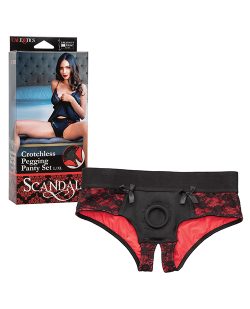 SCANDAL CROTCHLESS PEGGING PANTY SET L/XL main