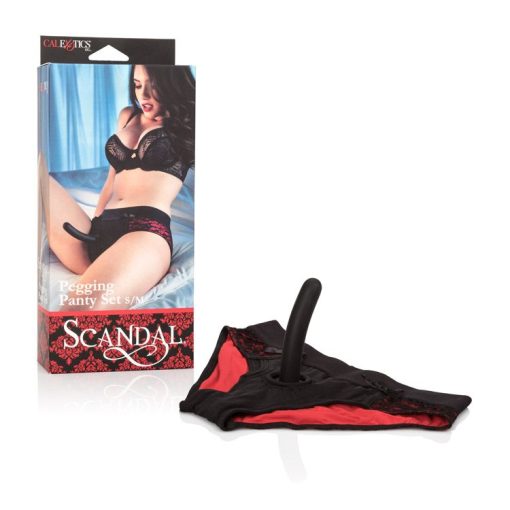 SCANDAL PEGGING PANTY SET S/M 2