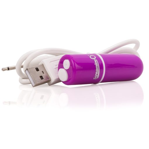 SCREAMING O CHARGED VOOOM RECHARGEABLE BULLET VIBE PURPLE male Q
