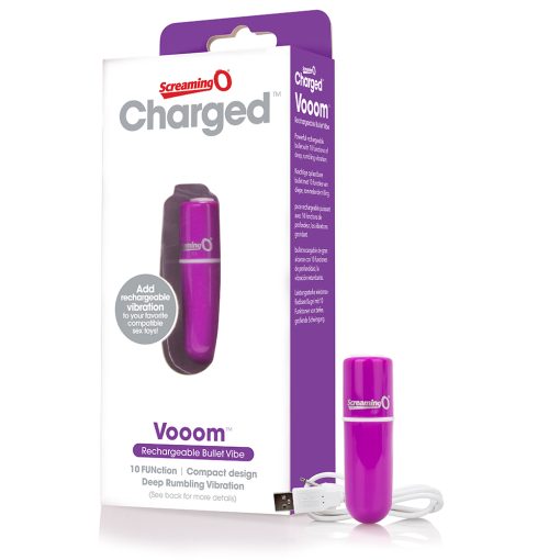 SCREAMING O CHARGED VOOOM RECHARGEABLE BULLET VIBE PURPLE main