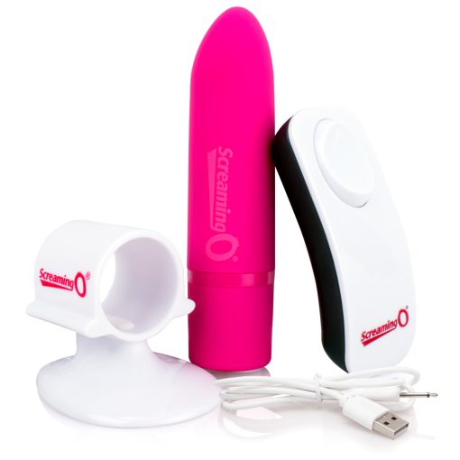 SCREAMING O POSITIVE REMOTE CONTROL STRAWBERRY VIBE male Q