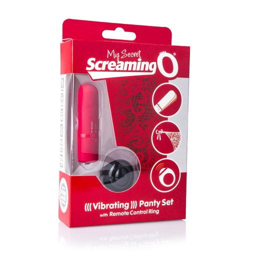 SCREAMING O REMOTE CONTROL PANTY VIBE RED back
