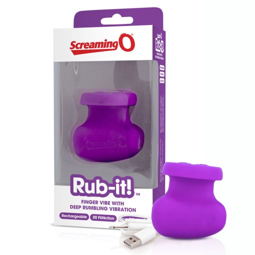 SCREAMING O RUB IT PURPLE RECHARGEABLE VIBRATOR 3