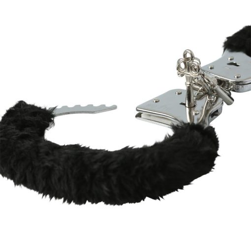 SEX & MISCHIEF FURRY HANDCUFFS BLACK male Q