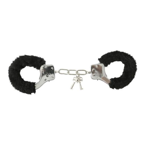 SEX & MISCHIEF FURRY HANDCUFFS BLACK 2