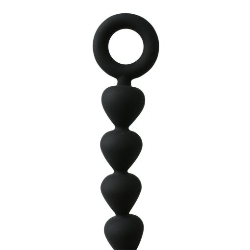 SEX & MISCHIEF SILICONE ANAL BEADS BLACK details