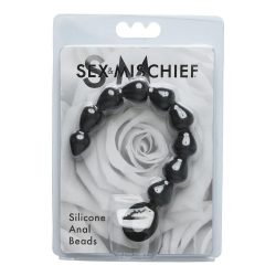 SEX & MISCHIEF SILICONE ANAL BEADS BLACK main