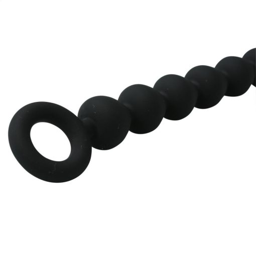 SEX & MISCHIEF SILICONE ANAL BEADS BLACK male Q