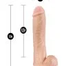 SILICONE WILLY'S 11.5IN DILDO W/ SUCTION CUP VANILLA main