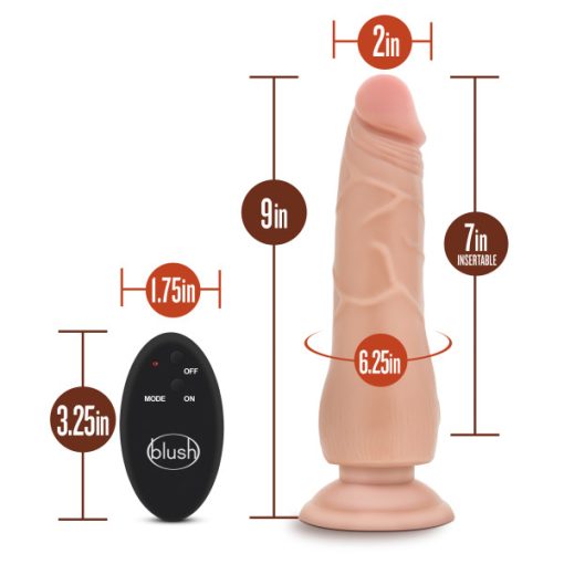 SILICONE WILLYS 9 10 FUNCTION WIRELESS REMOTE DILDO " 3
