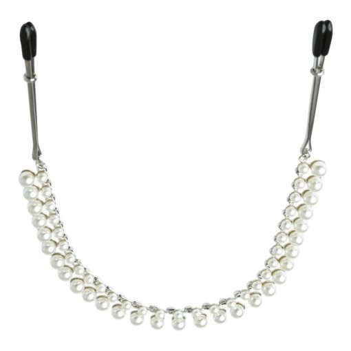 SINCERELY PEARL CHAIN NIPPLE CLIPS back