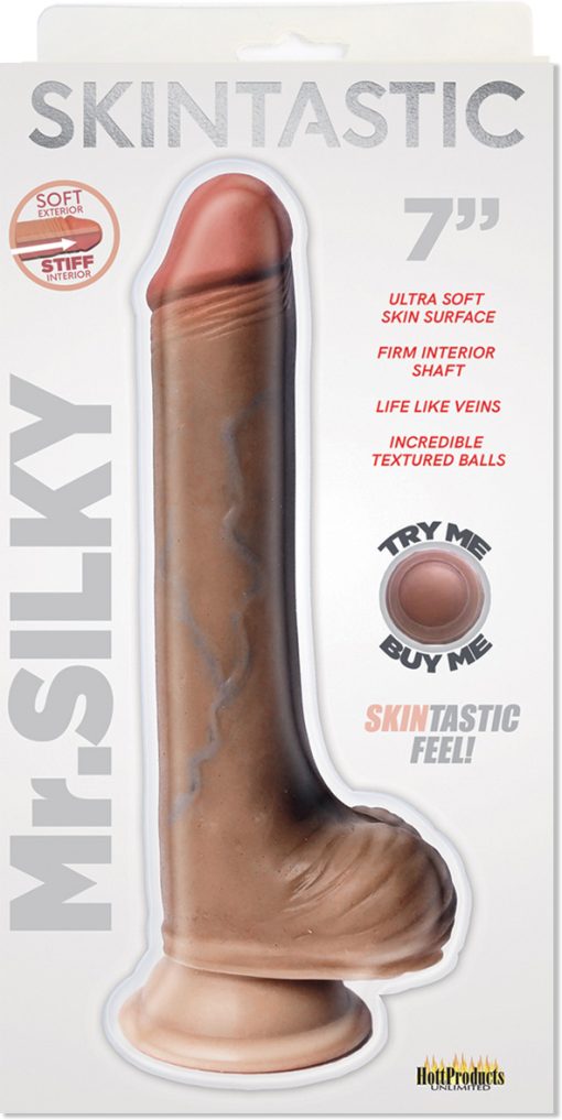 SKINSATIONS MR SILKY 7 DILDO " main