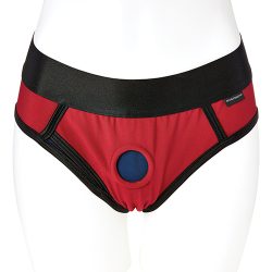 SPORTSHEETS EM.EX. CONTOUR 3X SCARLET/NAVY HARNESS main