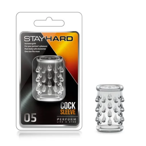 STAY HARD COCK SLEEVE 05 CLEAR male Q