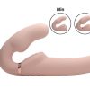 STRAP U 10X EVOKE ERGO-FIT INFLATABLE & VIBRATING STRAPLESS STRAP-ON FLESH back