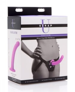 STRAP U NAVIGATOR SILICONE G SPOT DILDO W/ HARNESS main