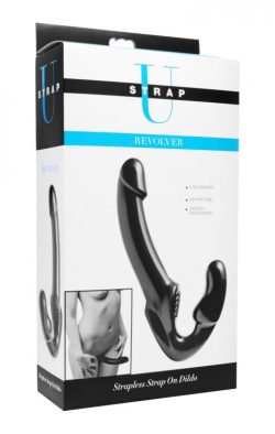 STRAP U REVOLVER STRAPLESS STRAP ON DILDO BLACK main