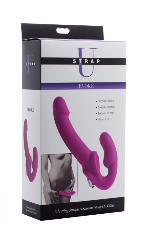 STRAP U VIBRATING STRAPLESS SILICONE STRAP ON DILDO (Out Mid Sep) main