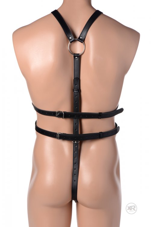 Strict male full body harness main