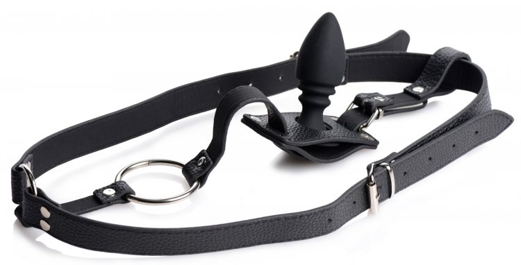 STRICT MALE HARNESS W/SILICONE BUTT PLUG back