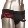 Scandal Crotchless Pegging Panty Set Red S/M Main