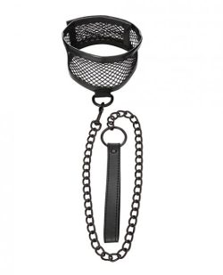 Sex & Mischief Fishnet Collar And Leash Black Main