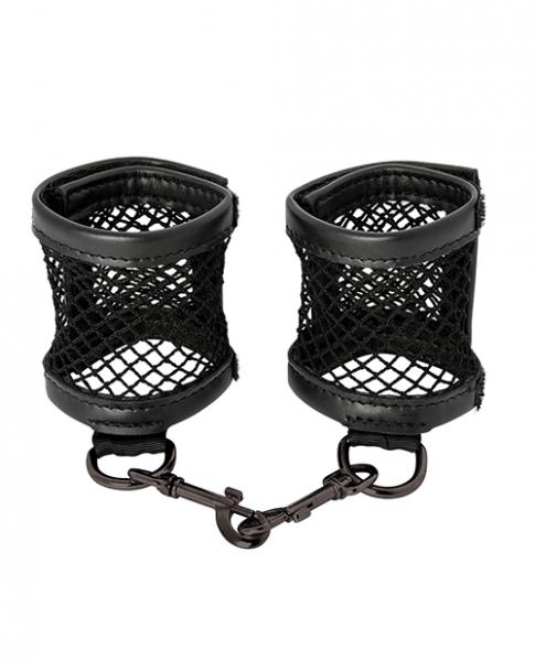 Sex & Mischief Fishnet Cuffs Black Main