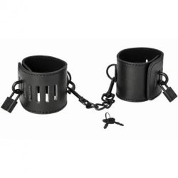 Sex & Mischief Shadow Locking Cuffs Black Main