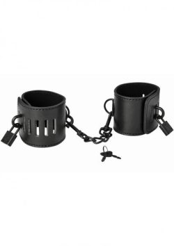 Sex & Mischief Shadow Locking Cuffs Black Main