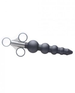 Silicone Graduated Beads Lubricant Launcher Black Main