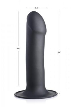 Squeeze-It Squeezable Phallic Dildo Black Main