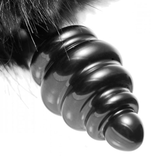 TAILZ BLACK BUNNY TAIL ANAL PLUG (Out Mid Oct) back
