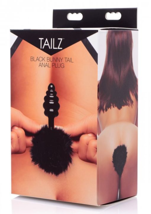 TAILZ BLACK BUNNY TAIL ANAL PLUG (Out Mid Oct) details