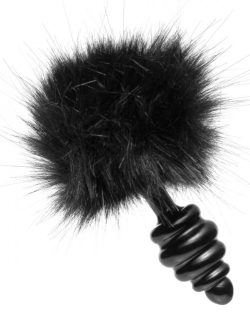 TAILZ BLACK BUNNY TAIL ANAL PLUG (Out Mid Oct) main