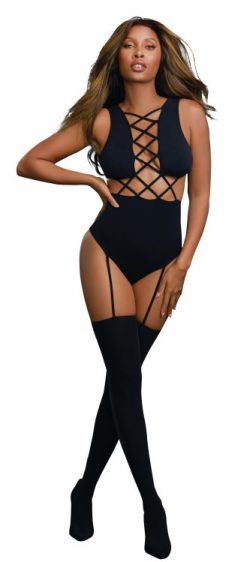 TEDDY BODYSTOCKING BLACK O/S main