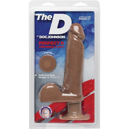 THE D PERFECT D VIBRATING 8 ULTRASKYN CARAMEL " back