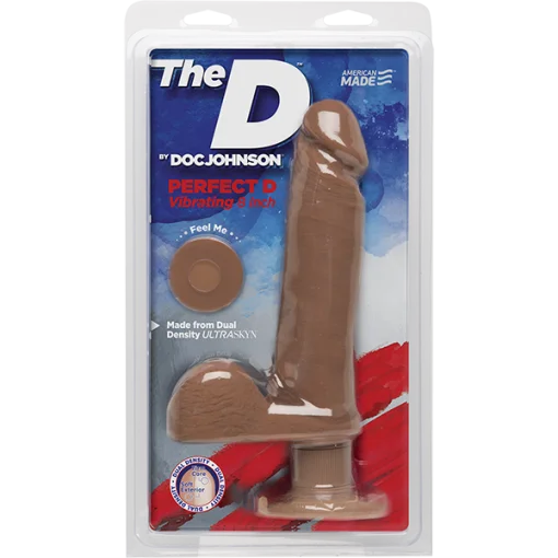 THE D PERFECT D VIBRATING 8 ULTRASKYN CARAMEL " back