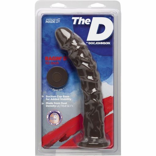 THE D RAGIN' D 10 CHOCOLATE BROWN ULTRASKYN DILDO " details