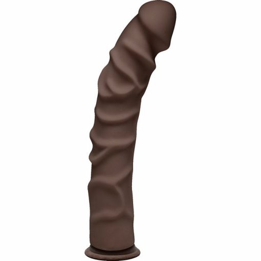 THE D RAGIN' D 10 CHOCOLATE BROWN ULTRASKYN DILDO " main