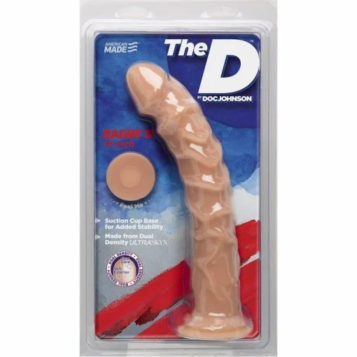 THE D RAGIN' D 10 VANILLA BEIGE ULTRASKYN DILDO " back