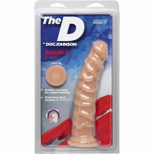 THE D RAGIN' D 8 VANILLA BEIGE ULTRASKYN DILDO " details